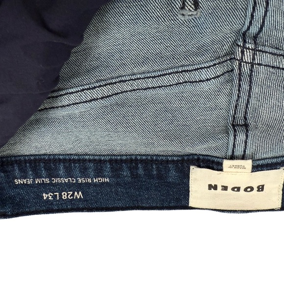 Boden Blue Straight Leg Jeans Classic Denim - Picture 5 of 10